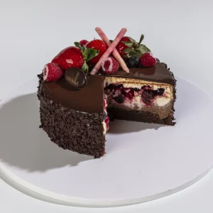 Tort Duo Chocolate cu fructe